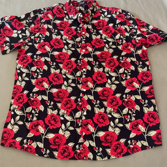 S.S.L.R Men’s Collection  FLORAL 🌹 Buttons down Mens SHIRT si 2XL” - Picture 3 of 13